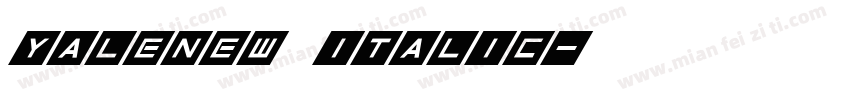 yalenew italic字体转换